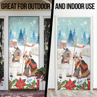 Romania Christmas Door Cover Romanian Folklore Traditional Christmas Mask - Wonder Print Shop