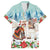 Romania Christmas Family Matching Off Shoulder Maxi Dress and Hawaiian Shirt Romanian Folklore Traditional Christmas Mask - Wonder Print Shop