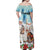 Romania Christmas Family Matching Off Shoulder Maxi Dress and Hawaiian Shirt Romanian Folklore Traditional Christmas Mask - Wonder Print Shop