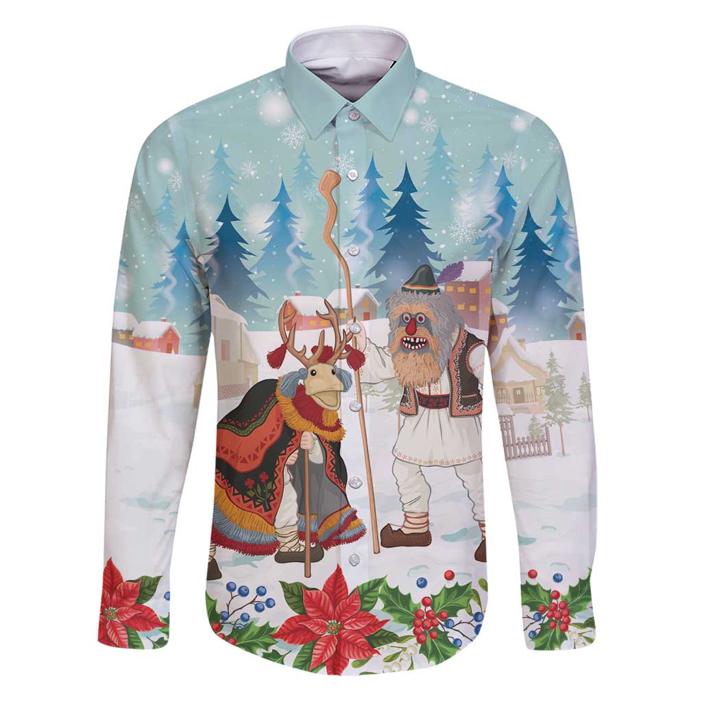 Romania Christmas Family Matching Puletasi and Hawaiian Shirt Romanian Folklore Traditional Christmas Mask - Wonder Print Shop