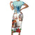 Romania Christmas Family Matching Short Sleeve Bodycon Dress and Hawaiian Shirt Romanian Folklore Traditional Christmas Mask - Wonder Print Shop