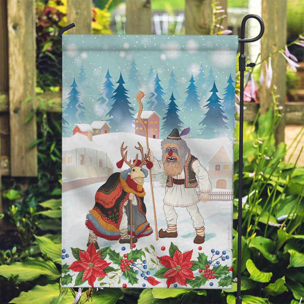 Romania Christmas Garden Flag Romanian Folklore Traditional Christmas Mask - Wonder Print Shop