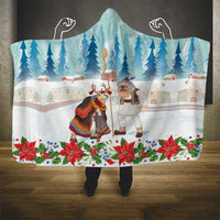 Romania Christmas Hooded Blanket Romanian Folklore Traditional Christmas Mask - Wonder Print Shop