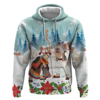 Romania Christmas Hoodie Romanian Folklore Traditional Christmas Mask - Wonder Print Shop