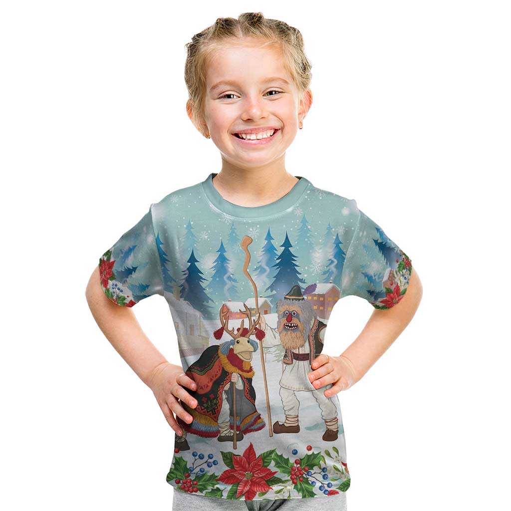 Romania Christmas Kid T Shirt Romanian Folklore Traditional Christmas Mask - Wonder Print Shop