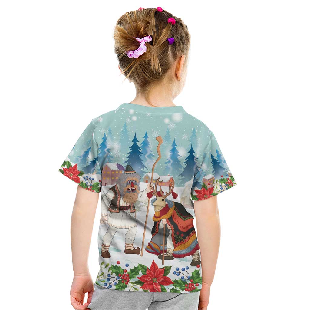 Romania Christmas Kid T Shirt Romanian Folklore Traditional Christmas Mask - Wonder Print Shop