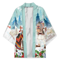 Romania Christmas Kimono Romanian Folklore Traditional Christmas Mask - Wonder Print Shop