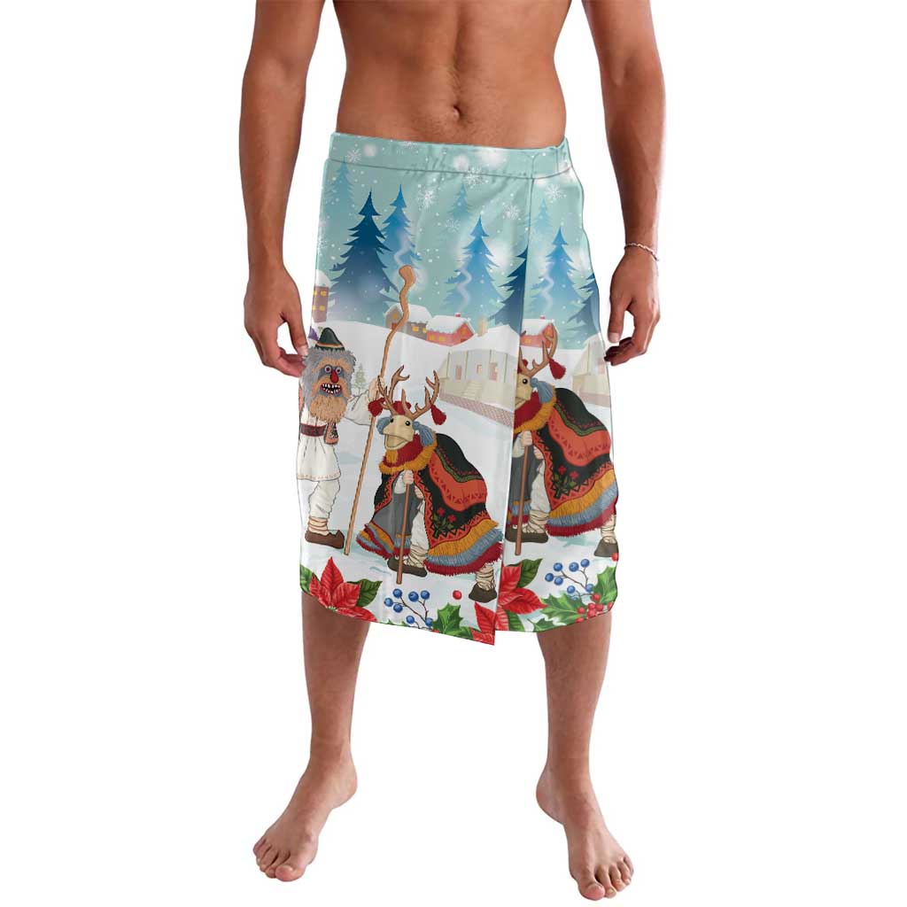 Romania Christmas Lavalava Romanian Folklore Traditional Christmas Mask - Wonder Print Shop