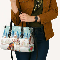 Romania Christmas Leather Bag Romanian Folklore Traditional Christmas Mask - Wonder Print Shop