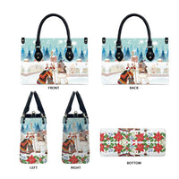 Romania Christmas Leather Bag Romanian Folklore Traditional Christmas Mask - Wonder Print Shop