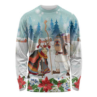 Romania Christmas Long Sleeve Shirt Romanian Folklore Traditional Christmas Mask - Wonder Print Shop