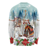 Romania Christmas Long Sleeve Shirt Romanian Folklore Traditional Christmas Mask - Wonder Print Shop