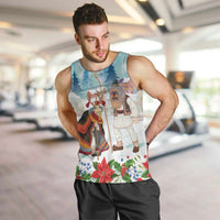 Romania Christmas Men Tank Top Romanian Folklore Traditional Christmas Mask - Wonder Print Shop
