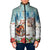 Romania Christmas Padded Jacket Romanian Folklore Traditional Christmas Mask - Wonder Print Shop