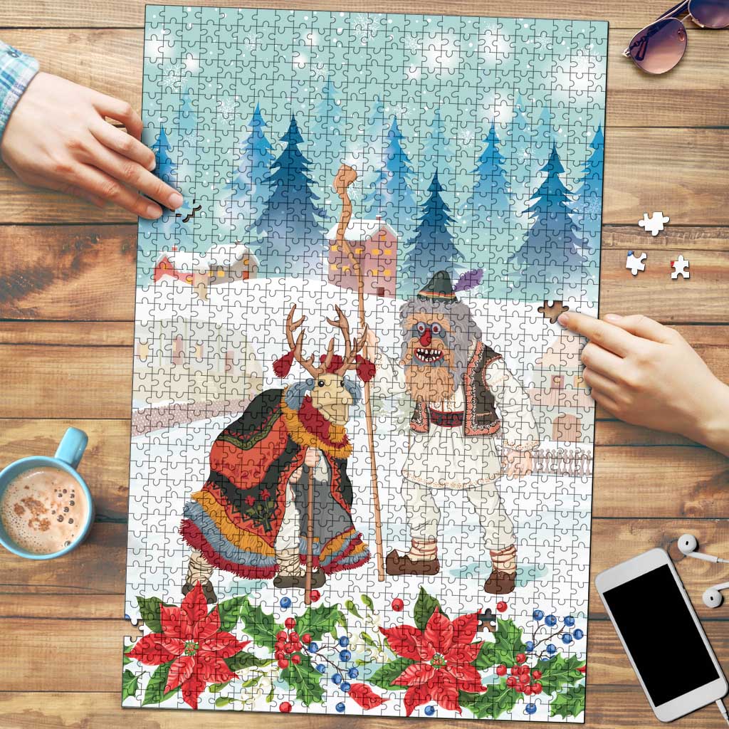 Romania Christmas Puzzle Romanian Folklore Traditional Christmas Mask - Wonder Print Shop