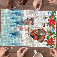 Romania Christmas Puzzle Romanian Folklore Traditional Christmas Mask - Wonder Print Shop