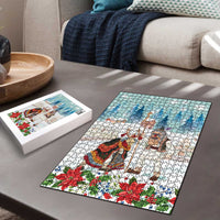 Romania Christmas Puzzle Romanian Folklore Traditional Christmas Mask - Wonder Print Shop