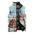 Romania Christmas Sleeveless Puffer Jacket Romanian Folklore Traditional Christmas Mask - Wonder Print Shop
