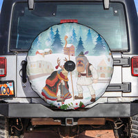 Romania Christmas Spare Tire Cover Romanian Folklore Traditional Christmas Mask - Wonder Print Shop
