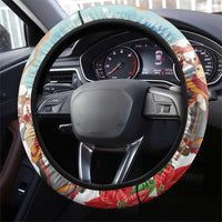 Romania Christmas Steering Wheel Cover Romanian Folklore Traditional Christmas Mask - Wonder Print Shop