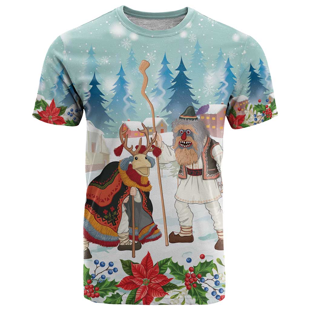 Romania Christmas T Shirt Romanian Folklore Traditional Christmas Mask - Wonder Print Shop