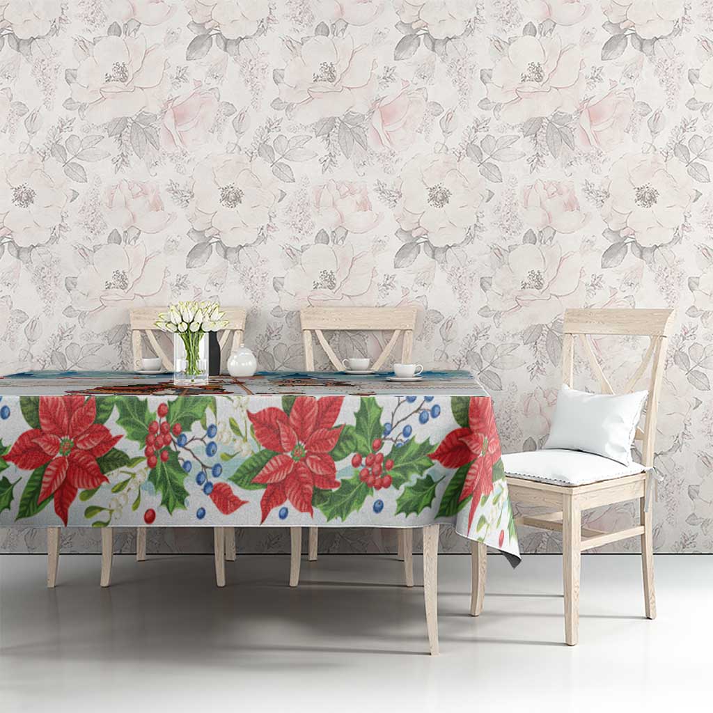 Romania Christmas Tablecloth Romanian Folklore Traditional Christmas Mask - Wonder Print Shop