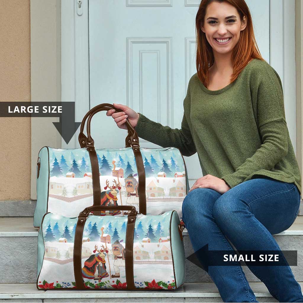 Romania Christmas Travel Bag Romanian Folklore Traditional Christmas Mask - Wonder Print Shop