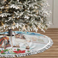 Romania Christmas Tree Skirt Romanian Folklore  Traditional Christmas Mask - Wonder Print Shop