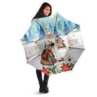 Romania Christmas Umbrella Romanian Folklore Traditional Christmas Mask - Wonder Print Shop