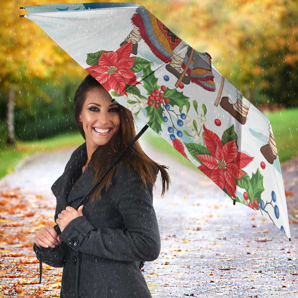 Romania Christmas Umbrella Romanian Folklore Traditional Christmas Mask - Wonder Print Shop