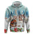 Romania Christmas Zip Hoodie Romanian Folklore Traditional Christmas Mask - Wonder Print Shop