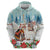 Romania Christmas Zip Hoodie Romanian Folklore Traditional Christmas Mask - Wonder Print Shop
