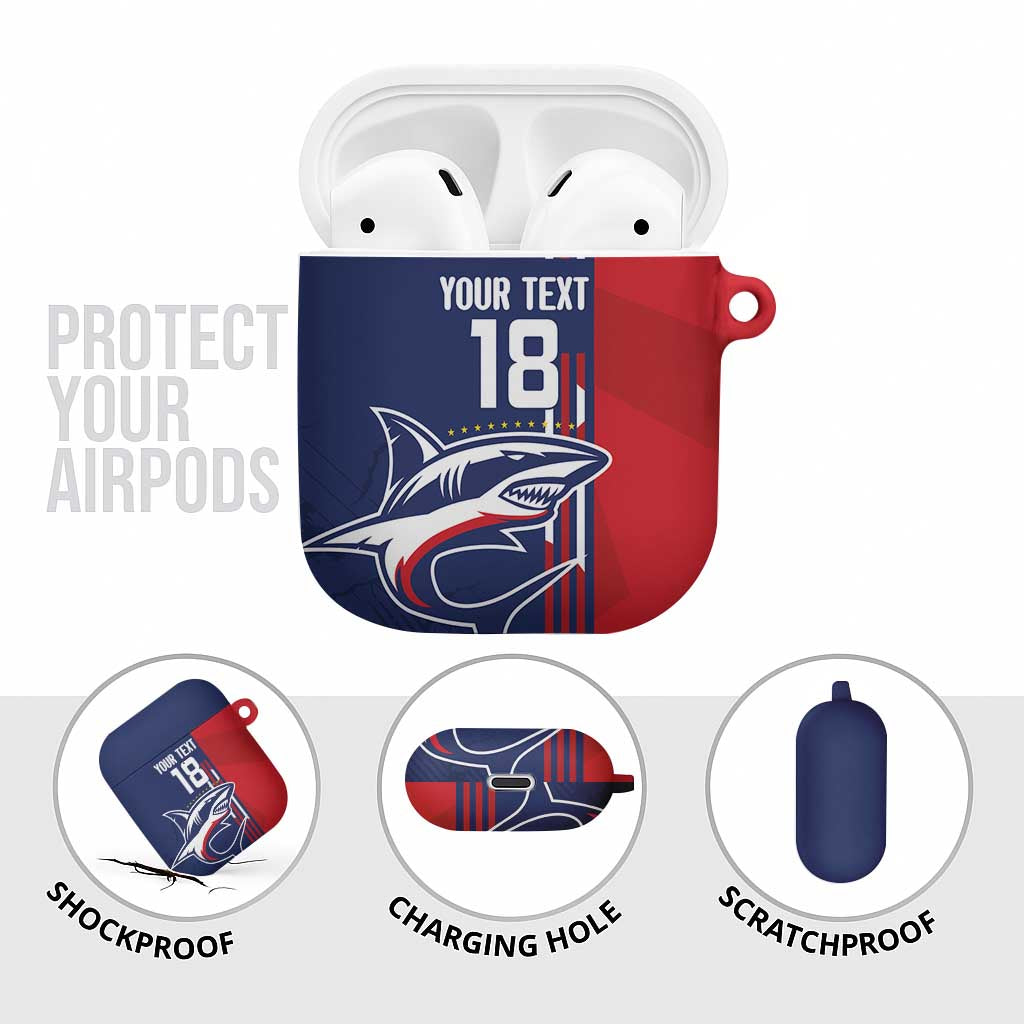 Cape Verde Football AirPods Case Tubaroes Azuis Pride - Wonder Print Shop