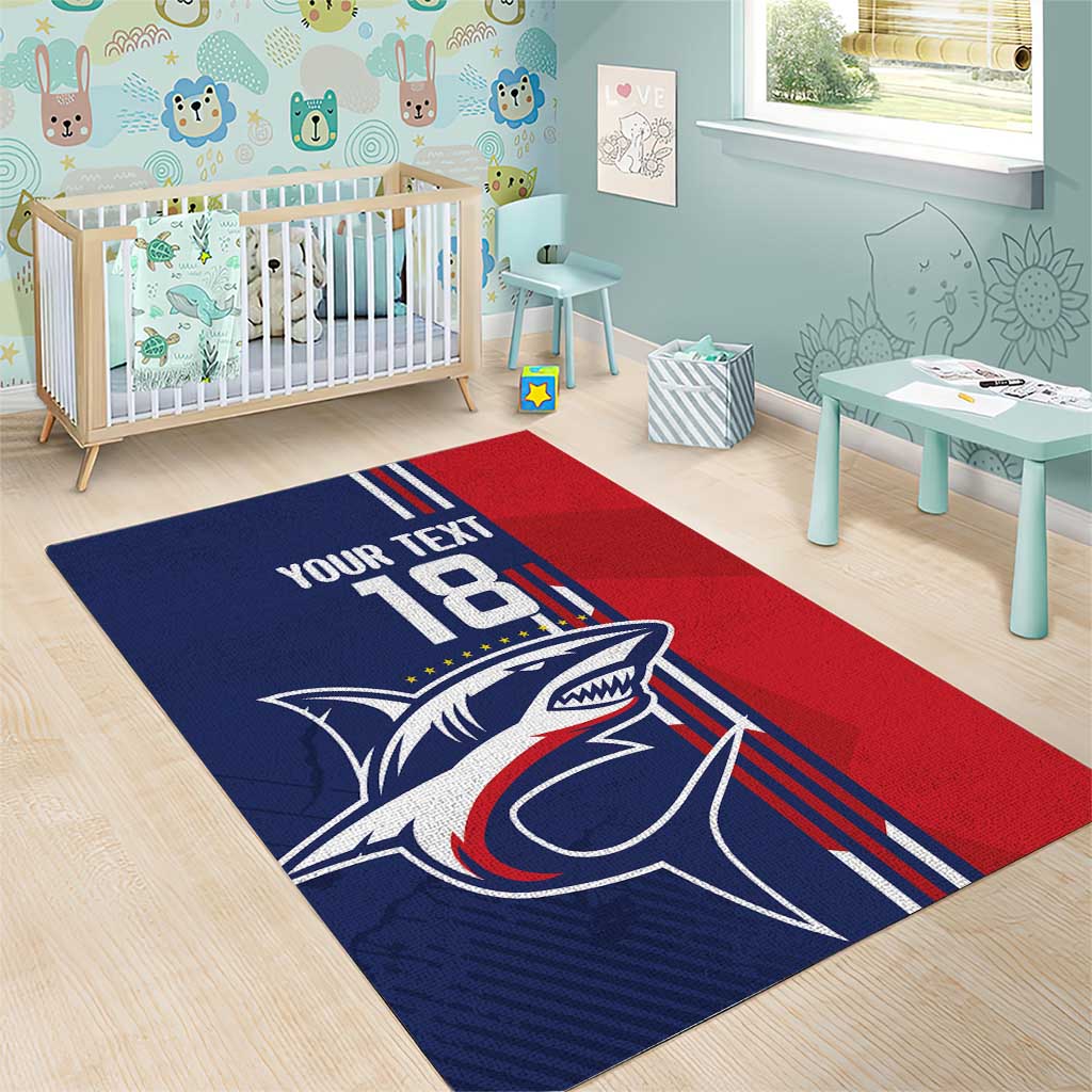 Cape Verde Football Area Rug Tubaroes Azuis Pride - Wonder Print Shop