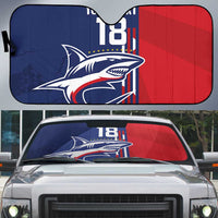 Cape Verde Football Auto Sun Shade Tubaroes Azuis Pride - Wonder Print Shop