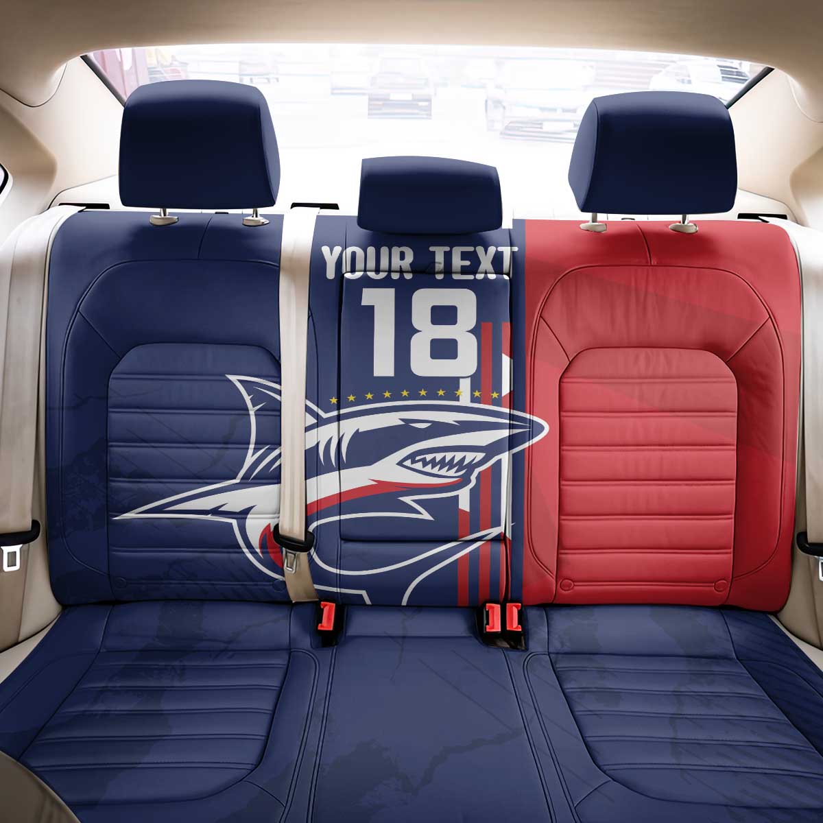 Cape Verde Football Back Car Seat Cover Tubaroes Azuis Pride - Wonder Print Shop