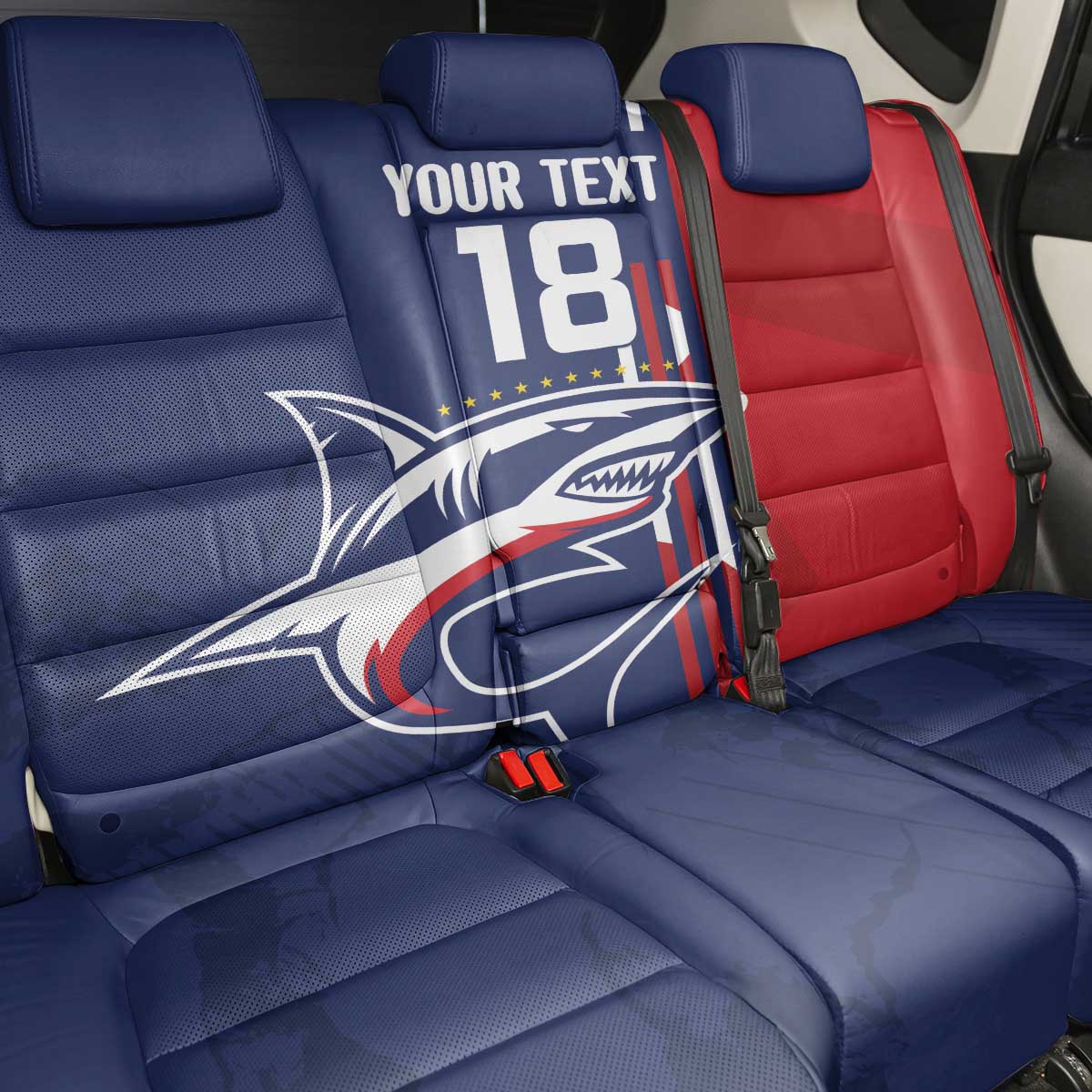 Cape Verde Football Back Car Seat Cover Tubaroes Azuis Pride - Wonder Print Shop
