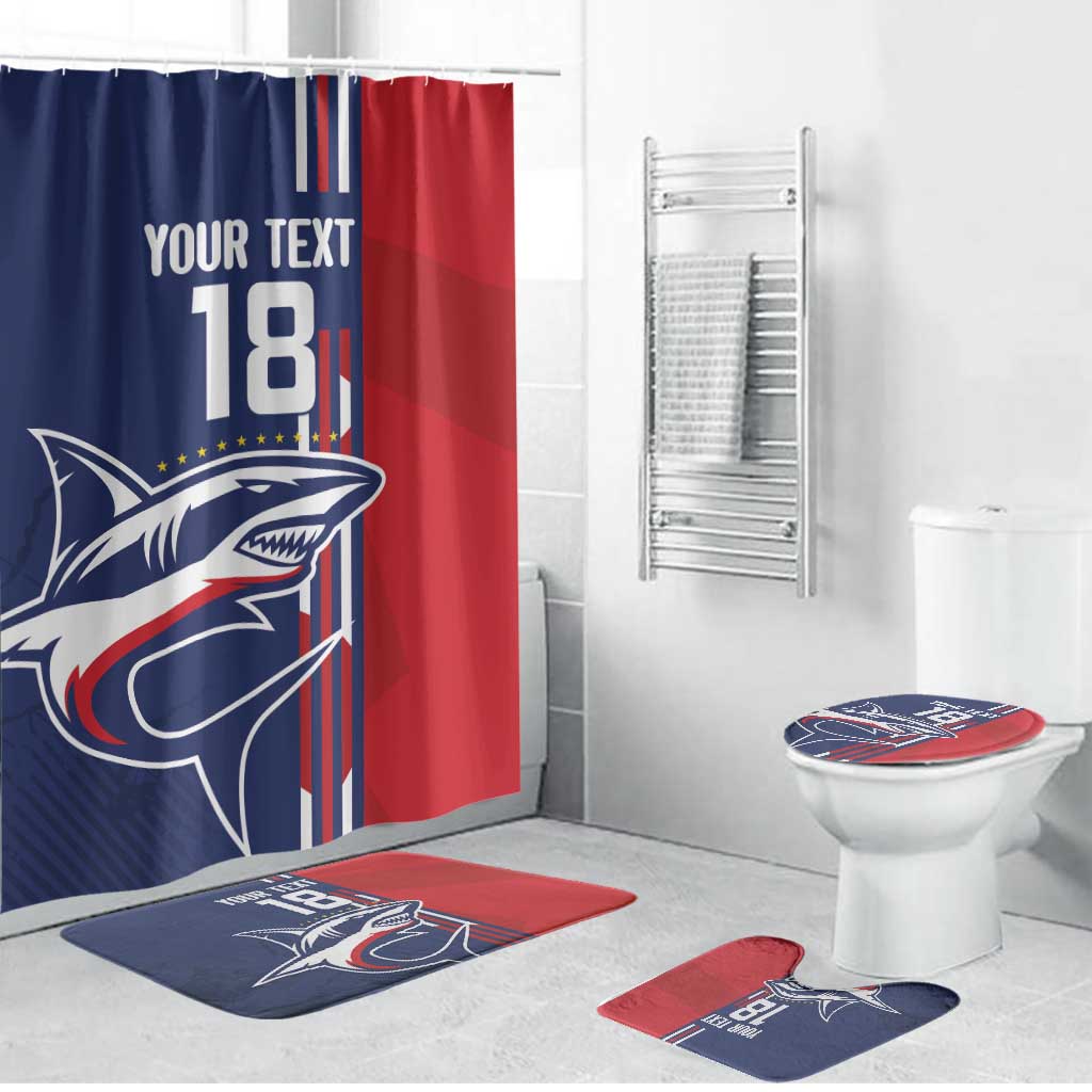 Cape Verde Football Bathroom Set Tubaroes Azuis Pride - Wonder Print Shop