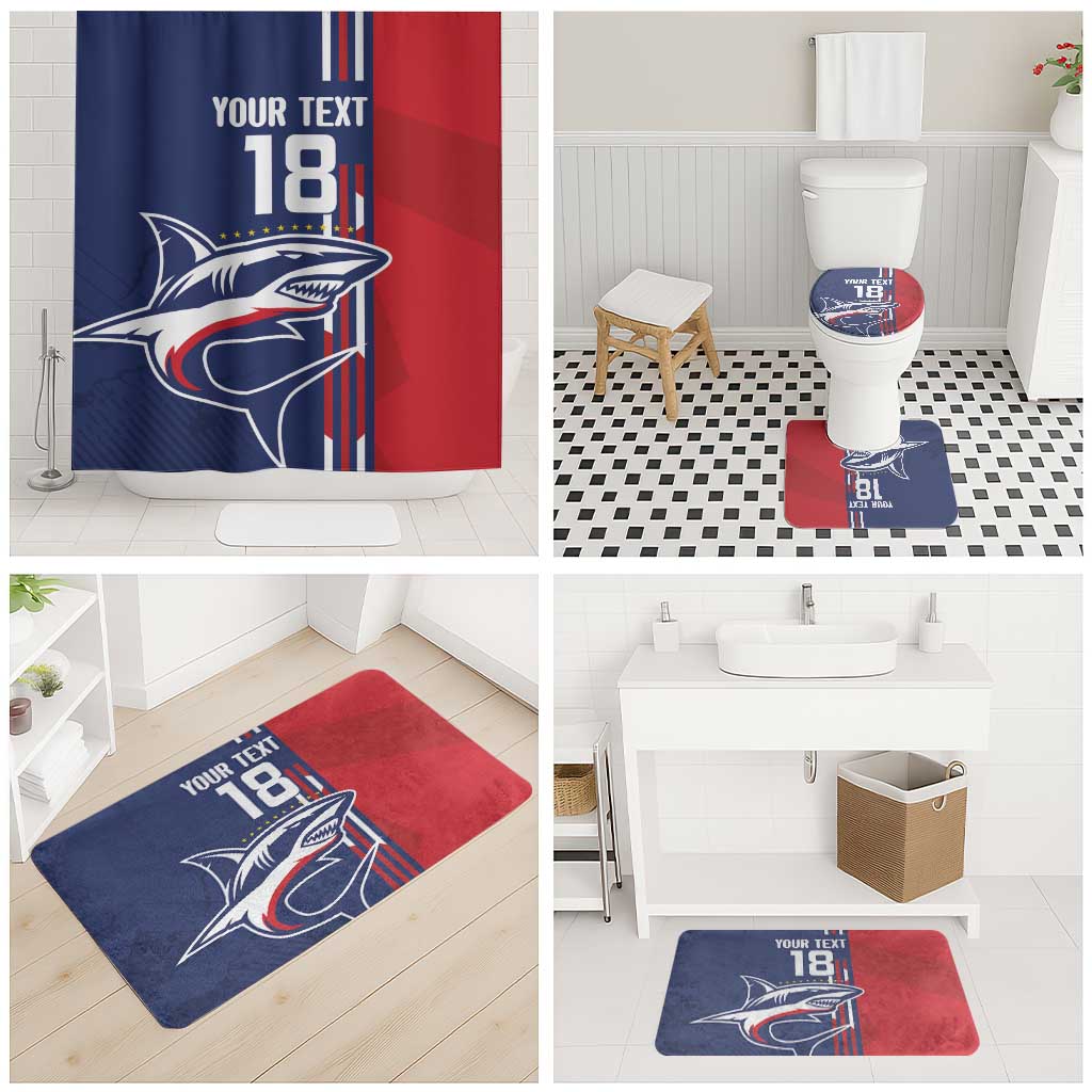Cape Verde Football Bathroom Set Tubaroes Azuis Pride - Wonder Print Shop