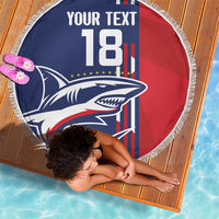 Cape Verde Football Beach Blanket Tubaroes Azuis Pride - Wonder Print Shop