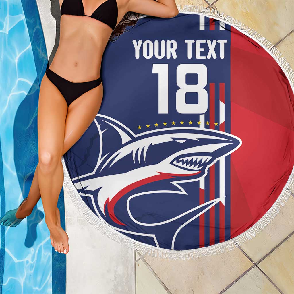 Cape Verde Football Beach Blanket Tubaroes Azuis Pride - Wonder Print Shop