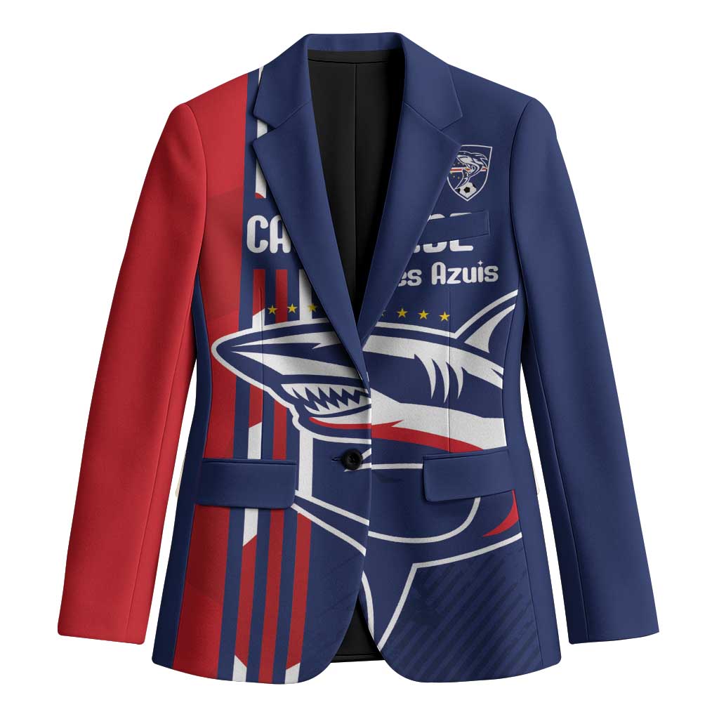 Cape Verde Football Blazer Tubaroes Azuis Pride - Wonder Print Shop