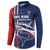 Cape Verde Football Button Sweatshirt Tubaroes Azuis Pride - Wonder Print Shop