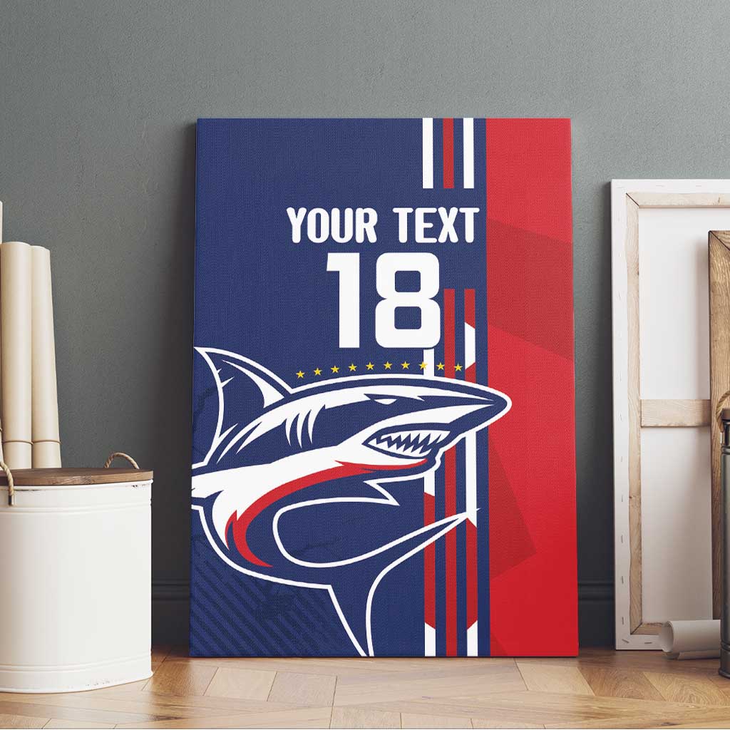 Cape Verde Football Canvas Wall Art Tubaroes Azuis Pride - Wonder Print Shop