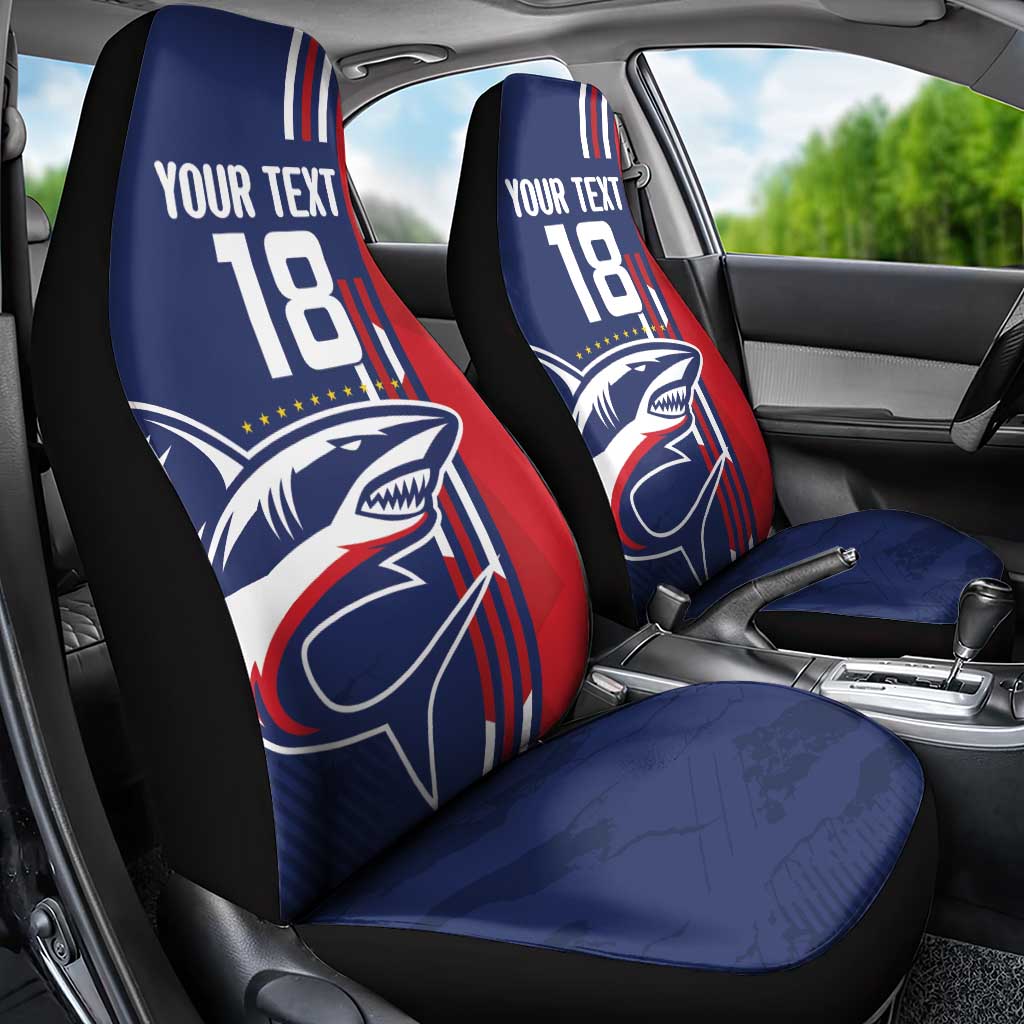 Cape Verde Football Car Seat Cover Tubaroes Azuis Pride - Wonder Print Shop