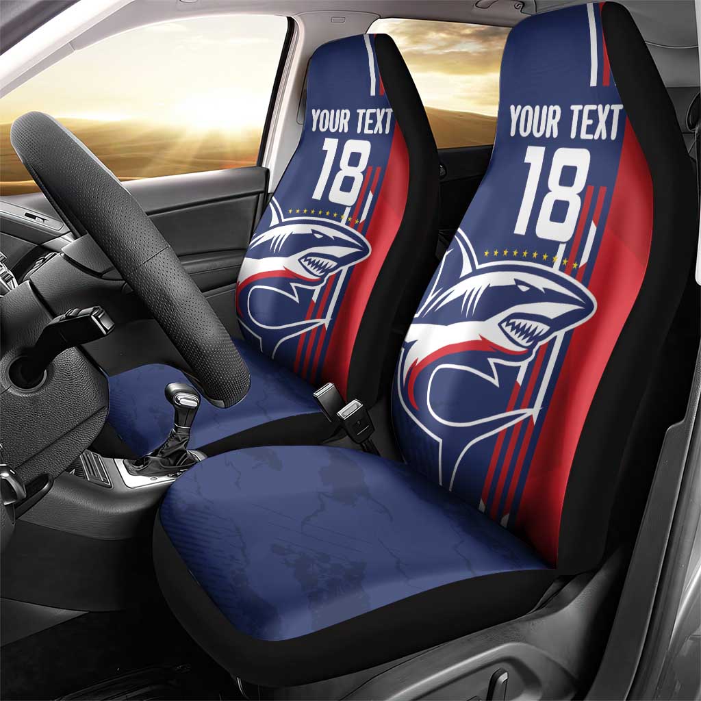 Cape Verde Football Car Seat Cover Tubaroes Azuis Pride - Wonder Print Shop