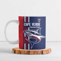Cape Verde Football Ceramic Mug Tubaroes Azuis Pride - Wonder Print Shop
