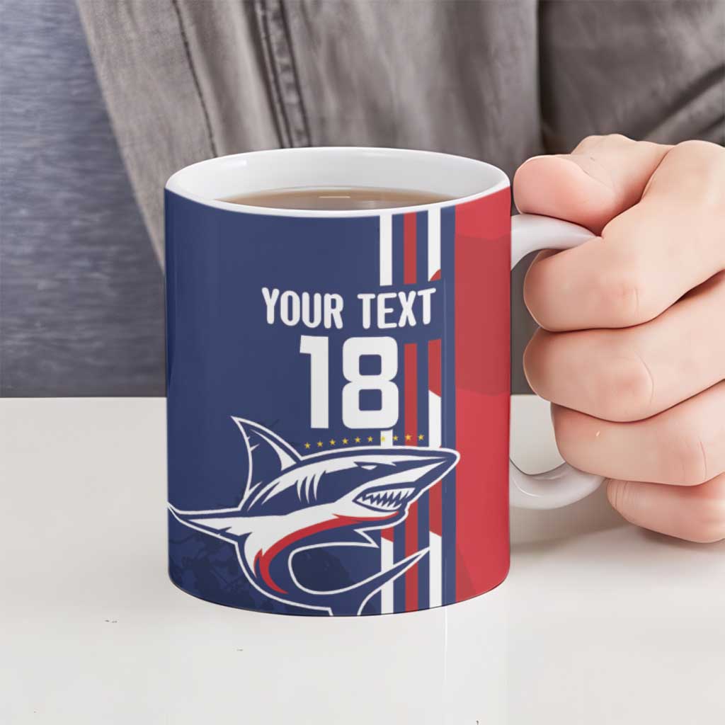 Cape Verde Football Ceramic Mug Tubaroes Azuis Pride - Wonder Print Shop