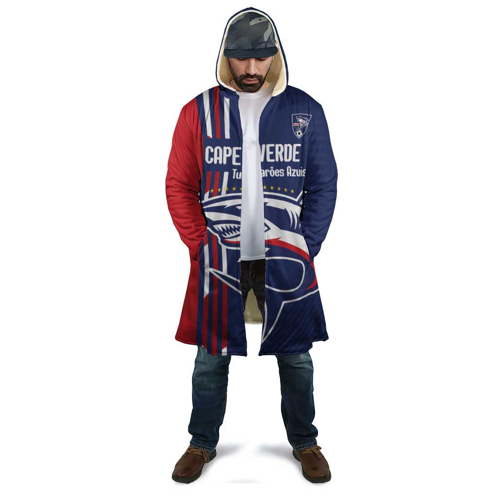 Cape Verde Football Cloak Tubaroes Azuis Pride - Wonder Print Shop