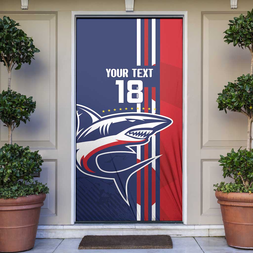 Cape Verde Football Door Cover Tubaroes Azuis Pride - Wonder Print Shop